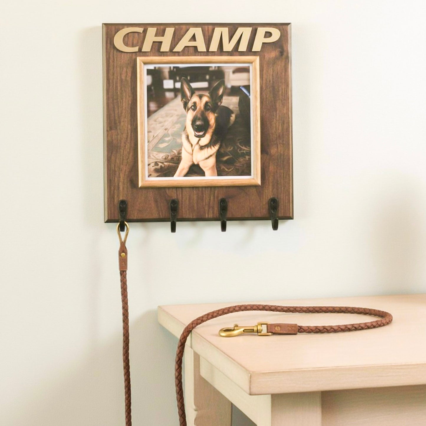 Walnut Pet Rack