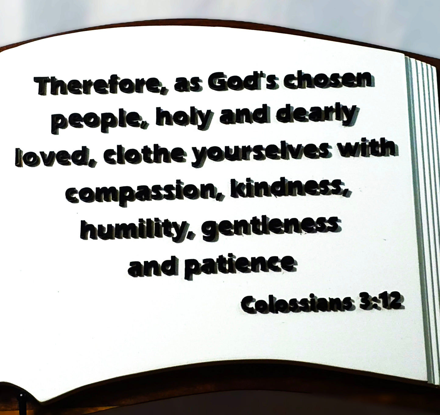 Custom Wooden Bible Book – Personalized Scriptures